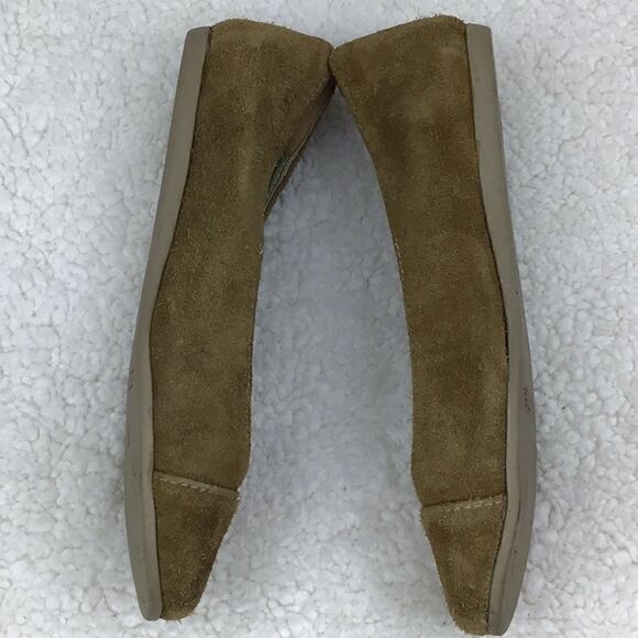 Oliberte Brown Nubuck Suede Slip On Ballet Flats - Picture 6 of 13